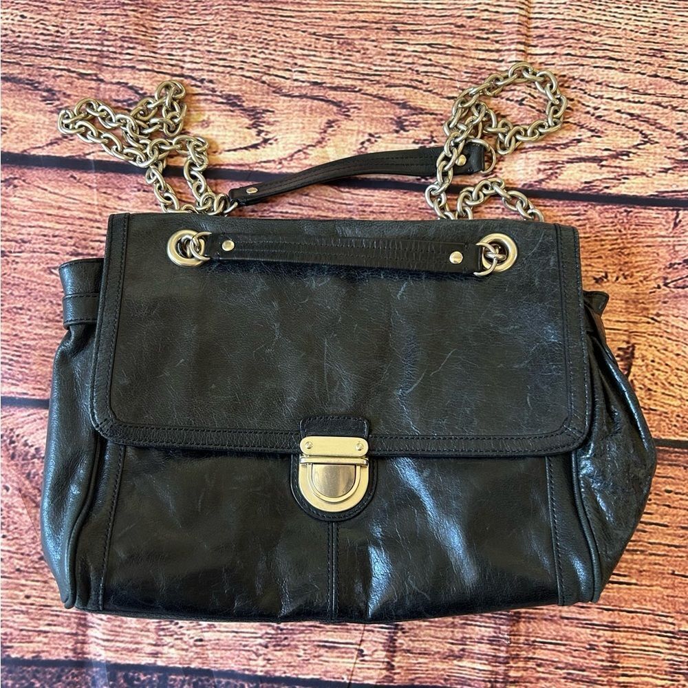 Banana‎ Republic Black Goat Leather Purse